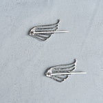 Load image into Gallery viewer, QueenMee Silver Hair Slides Set Art Deco
