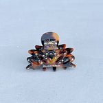 Load image into Gallery viewer, QueenMee Small Hair Claw Tortoiseshell Hair Clip with Jewels
