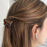 Load image into Gallery viewer, QueenMee Small Hair Claw Tortoiseshell Hair Clip with Jewels
