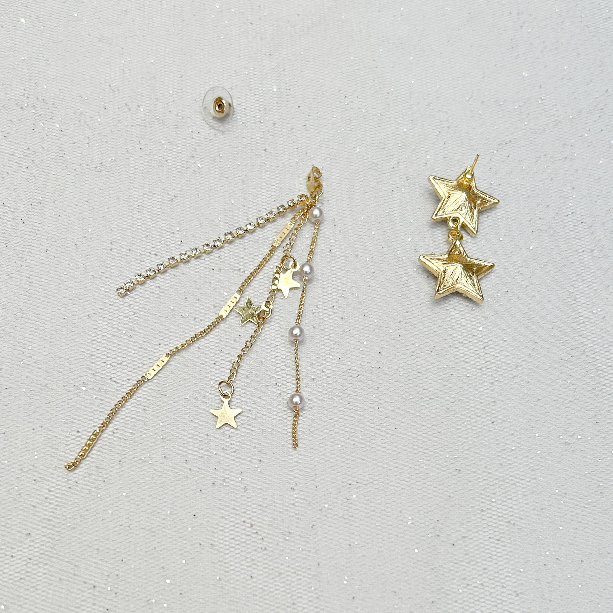 QueenMee Star Earrings Gold Earrings