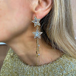 Load image into Gallery viewer, QueenMee Star Earrings Gold Earrings
