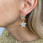 Load image into Gallery viewer, QueenMee Star Earrings Gold Earrings
