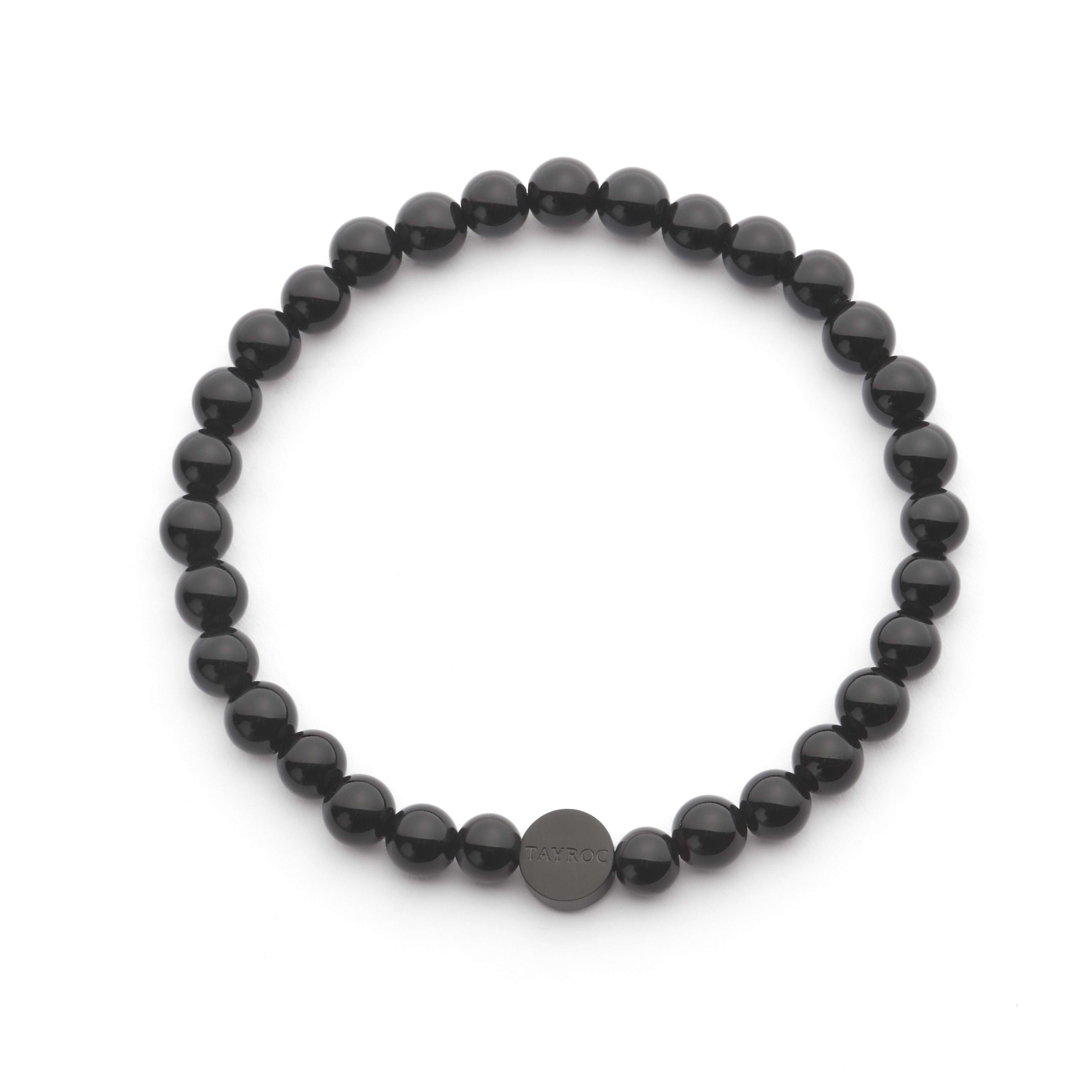 Tayroc Black Onyx Semi-Precious Stone Bracelet