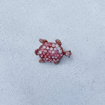 Load image into Gallery viewer, QueenMee Turtle Brooch Pink Brooch
