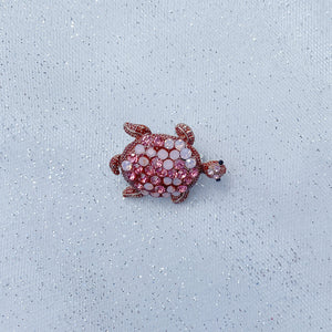 QueenMee Turtle Brooch Pink Brooch