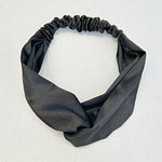 Load image into Gallery viewer, QueenMee Twist Headband in Satin with Stretch
