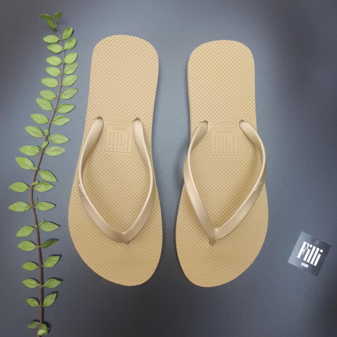 Filli London Naked Flip Flops - Gold