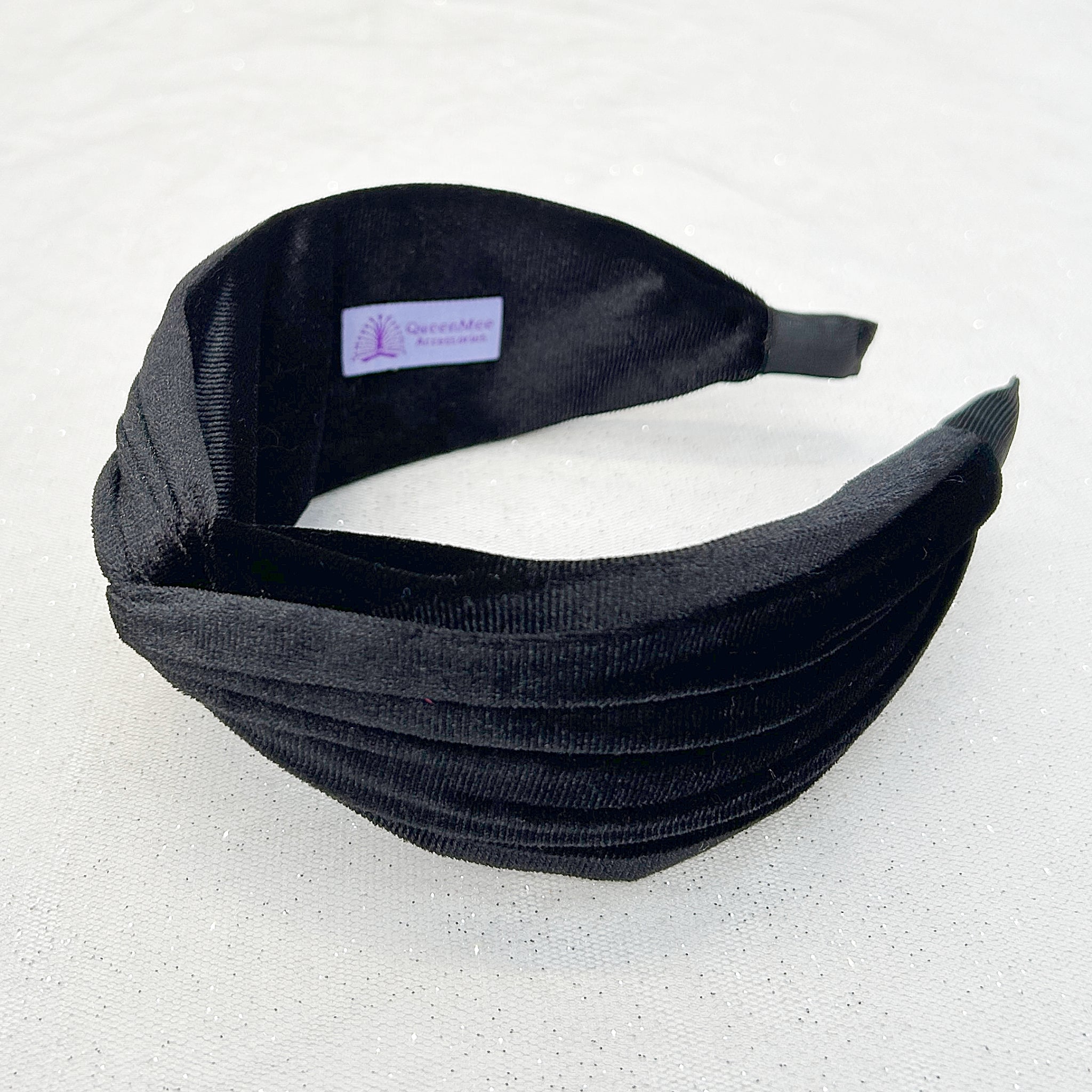 QueenMee Velvet Headband Velvet Knot Headband in Red or Black