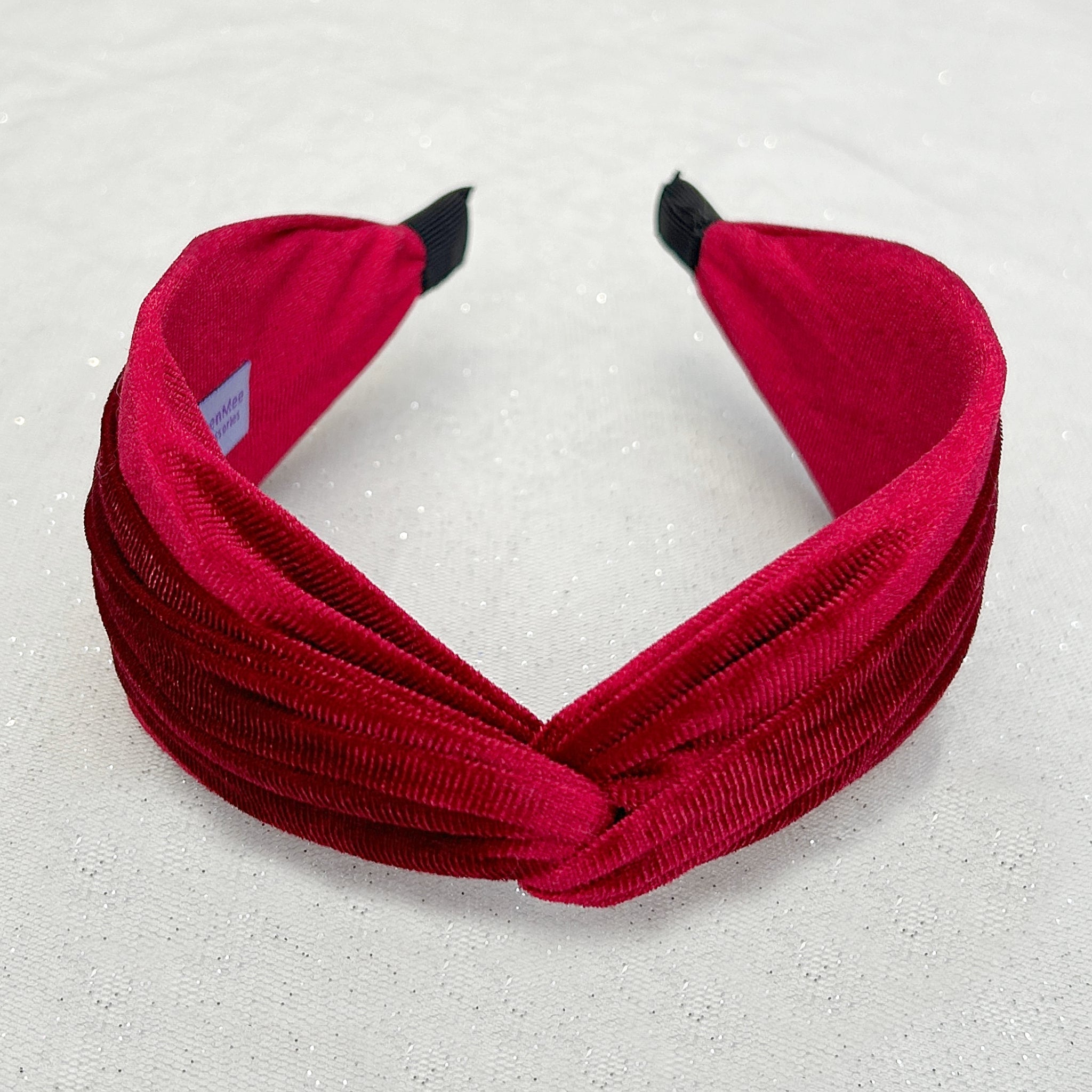 QueenMee Velvet Headband Velvet Knot Headband in Red or Black