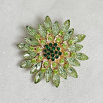 Load image into Gallery viewer, QueenMee Vintage Brooch Large with Crystal
