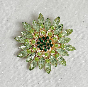 QueenMee Vintage Brooch Large with Crystal