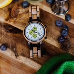 Load image into Gallery viewer, Waidzeit Chronograph GIN White Cucumber Gentlemen watch
