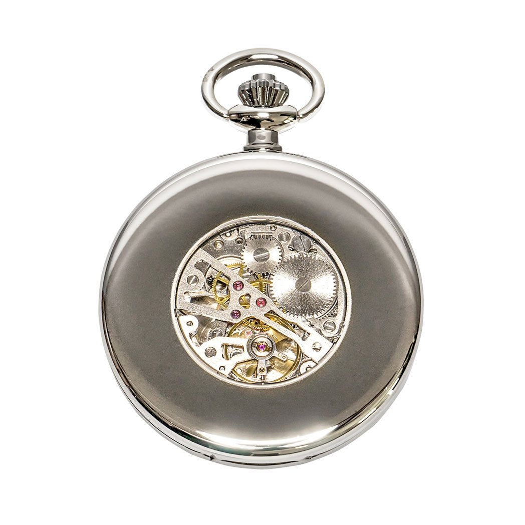 Waidzeit Franz Joseph Skeleton pocket watch silver