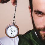 Load image into Gallery viewer, Waidzeit Walnut Pocket Watch
