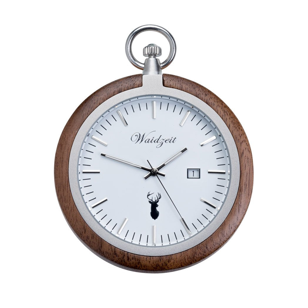 Waidzeit Walnut Pocket Watch