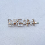 Load image into Gallery viewer, QueenMee Word Hair Clip Word Hair Slide Diamante Hair Grip Gold
