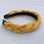 Load image into Gallery viewer, QueenMee Yellow Headband Braided
