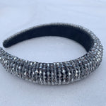 Load image into Gallery viewer, QueenMee Beaded Headband Grey
