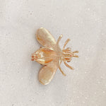 Load image into Gallery viewer, QueenMee Bee Brooch Gold Pearl Pin Crystal
