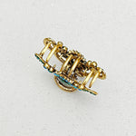 Load image into Gallery viewer, QueenMee Blue Hair Claw Clip with Gems
