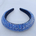 Load image into Gallery viewer, QueenMee Blue Headband Beaded
