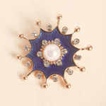 Load image into Gallery viewer, QueenMee Blue Pearl Brooch
