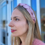 Load image into Gallery viewer, QueenMee Blush Pink Headband Braided
