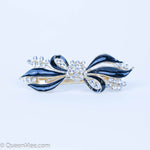 Load image into Gallery viewer, QueenMee Bow Hair Clip with Diamante
