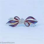 Load image into Gallery viewer, QueenMee Bow Hair Clip with Diamante
