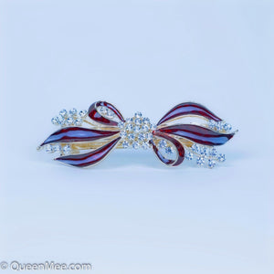 QueenMee Bow Hair Clip with Diamante