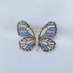 Load image into Gallery viewer, QueenMee Butterfly Brooch in Crystal
