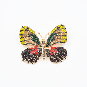 QueenMee Butterfly Brooch in Crystal