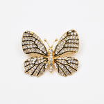 Load image into Gallery viewer, QueenMee Butterfly Brooch in Crystal
