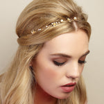 Load image into Gallery viewer, QueenMee Chain Headband with Pearls
