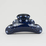 Load image into Gallery viewer, QueenMee Claw Clip with Crystal in Blue
