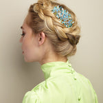 Load image into Gallery viewer, QueenMee Crystal Hair Clip Large Rose - Featured in Closer Magazine
