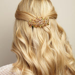 Load image into Gallery viewer, QueenMee Crystal Hair Clip Large Rose - Featured in Closer Magazine
