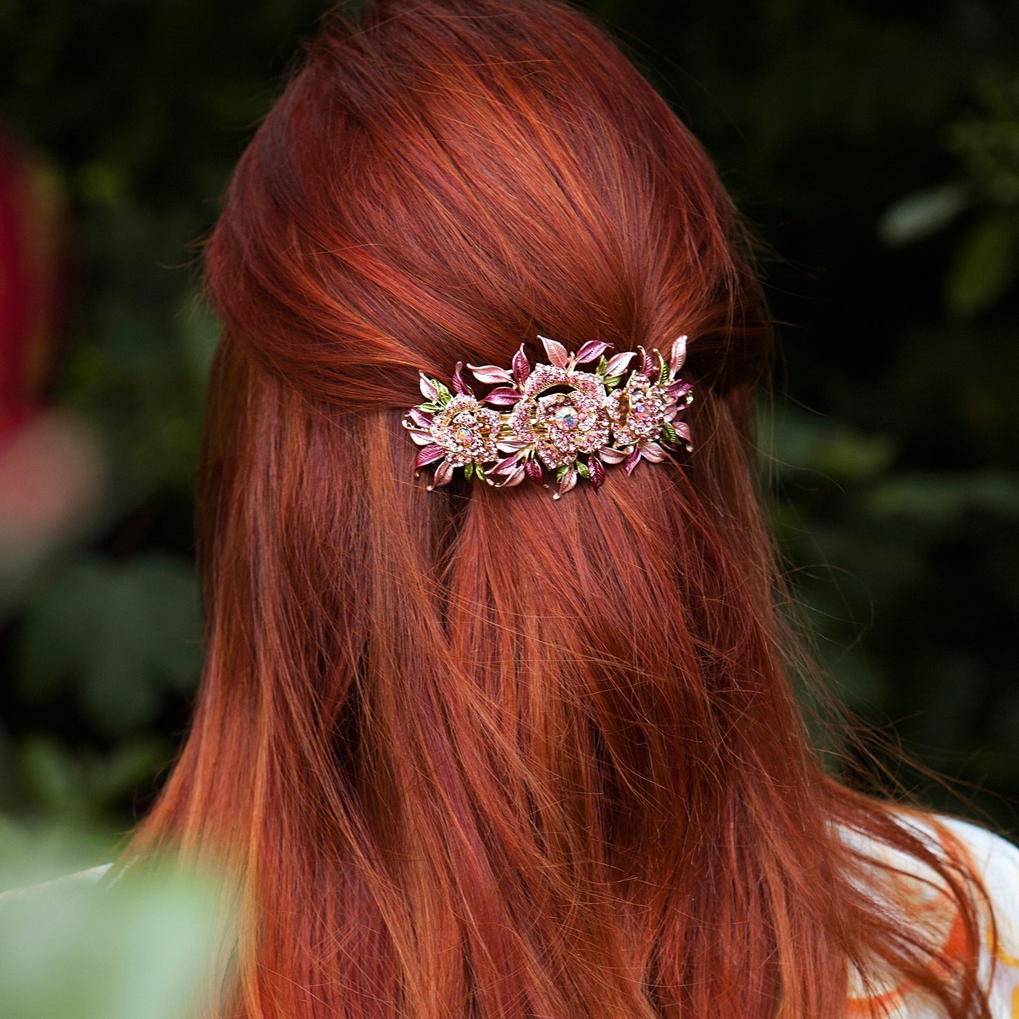 QueenMee Crystal Hair Clip Large Rose - Featured in Closer Magazine