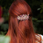 Load image into Gallery viewer, QueenMee Crystal Hair Clip Large Rose - Featured in Closer Magazine
