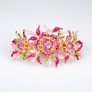 QueenMee Crystal Hair Clip Large Rose - Featured in Closer Magazine