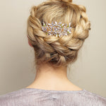 Load image into Gallery viewer, QueenMee Crystal Hair Clip Large Rose - Featured in Closer Magazine
