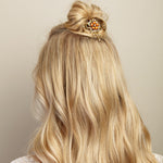 Load image into Gallery viewer, QueenMee Flower Hair Accessory with Gems
