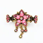 Load image into Gallery viewer, QueenMee Flower Hair Accessory with Gems
