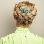 Load image into Gallery viewer, QueenMee Flower Hair Clip with Diamante
