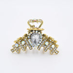 Load image into Gallery viewer, QueenMee Gold Hair Clamp with Rhinestone
