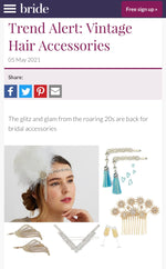 Load image into Gallery viewer, QueenMee Gold Hair Slides Set Art Deco - As Seen in Hello!
