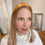 Load image into Gallery viewer, QueenMee Gold Knot Headband
