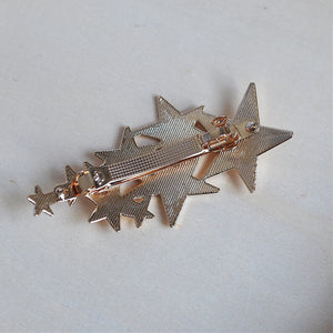 QueenMee Star Hair Clip in Silver or Gold Star Barrette