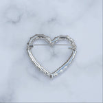 Load image into Gallery viewer, QueenMee Heart Brooch with Crystal Diamante Heart
