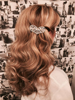 Load image into Gallery viewer, QueenMee Heart Hair Clip in Crystal
